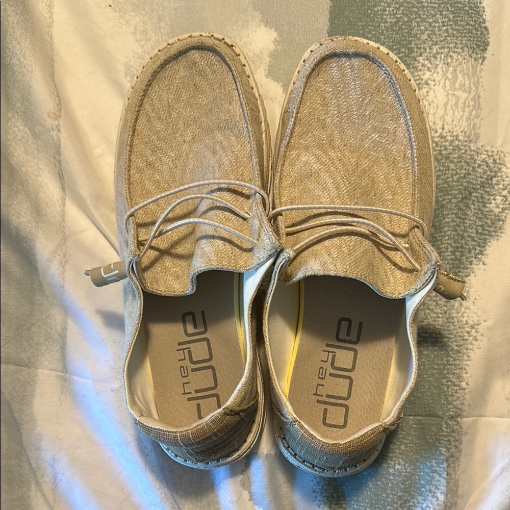 Hey Dude Wendy Light Tan Casual Shoes - Picture 3 of 6